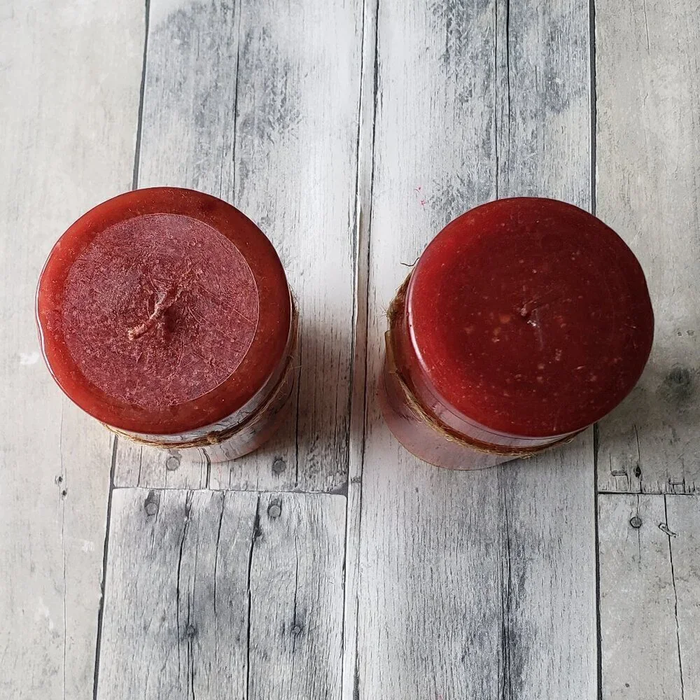 NWT - (Set of 2) Pillar Wax Burning Candles